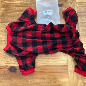 Red and Black Plaid Dog Sweater